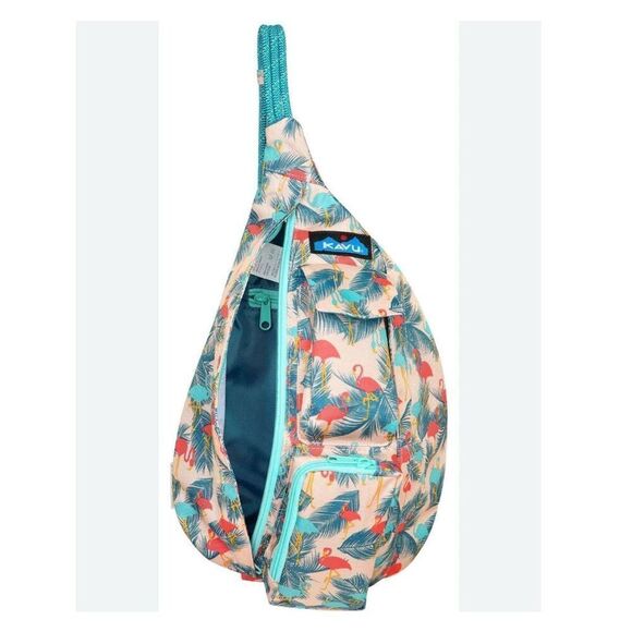 Kavu flamingo fest crossbody rope bag - Picture 1 of 9